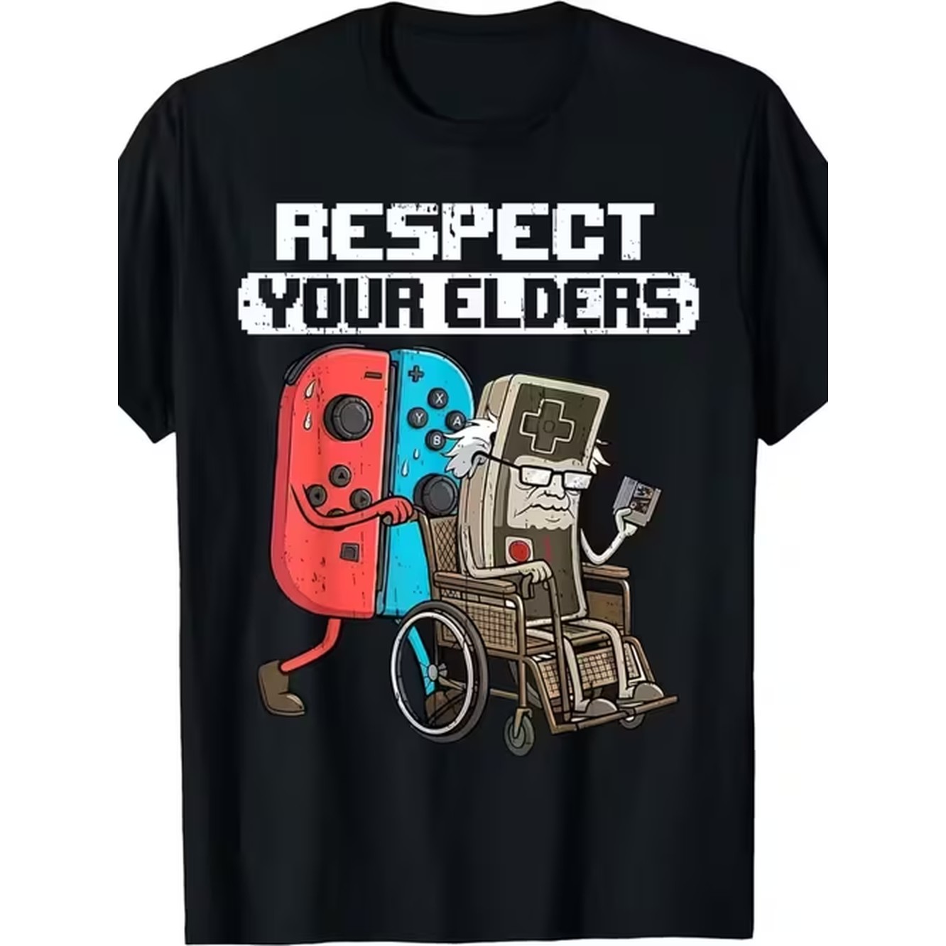 Retro Gaming T Shirt - 남성용 패턴 티셔츠 테마 엘더스 편안한