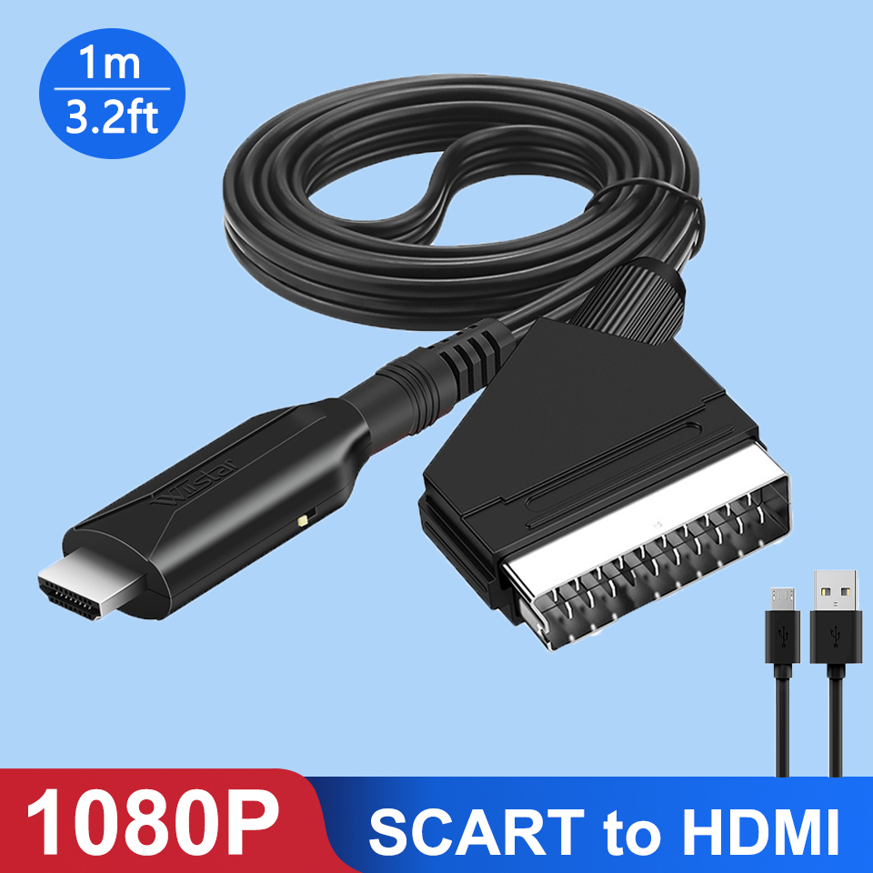 Scart To Hdmi - Scart-HDMI 변환기 1080P 비디오 오디오 어댑터