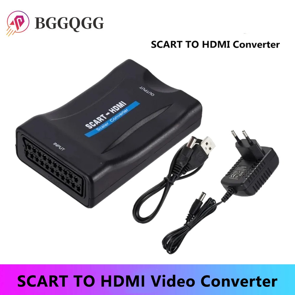 Scart To Hdmi - BGGQGG 1080P SCART-HDMI 호환 비디오 오디오