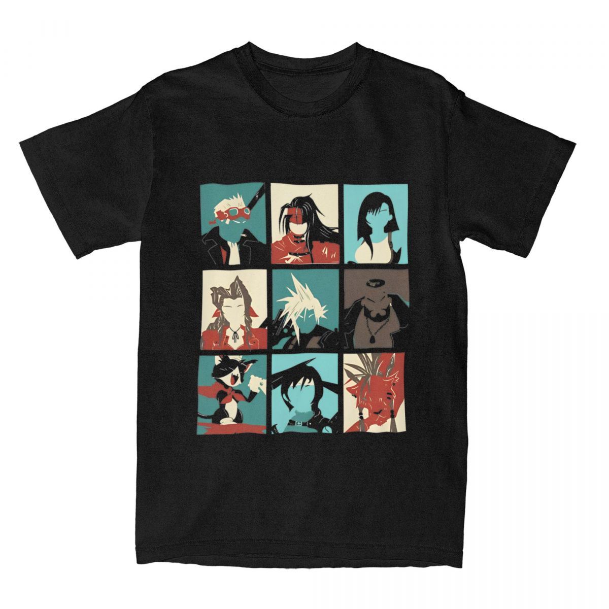 Retro Gaming T Shirt - Fantasy Final 7 남성용 게임 포스터