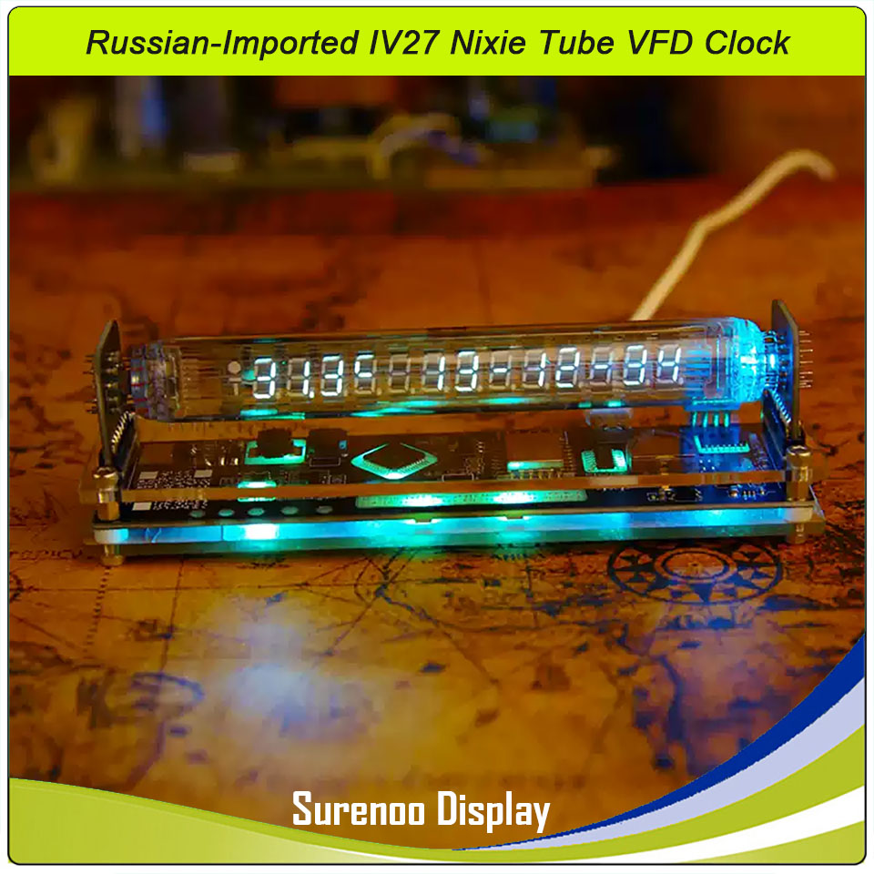 슈레누 러시아산 IV27 닉시 튜브 VFD 시계 |   - Retro Gaming Youtube 리뷰 및 가격