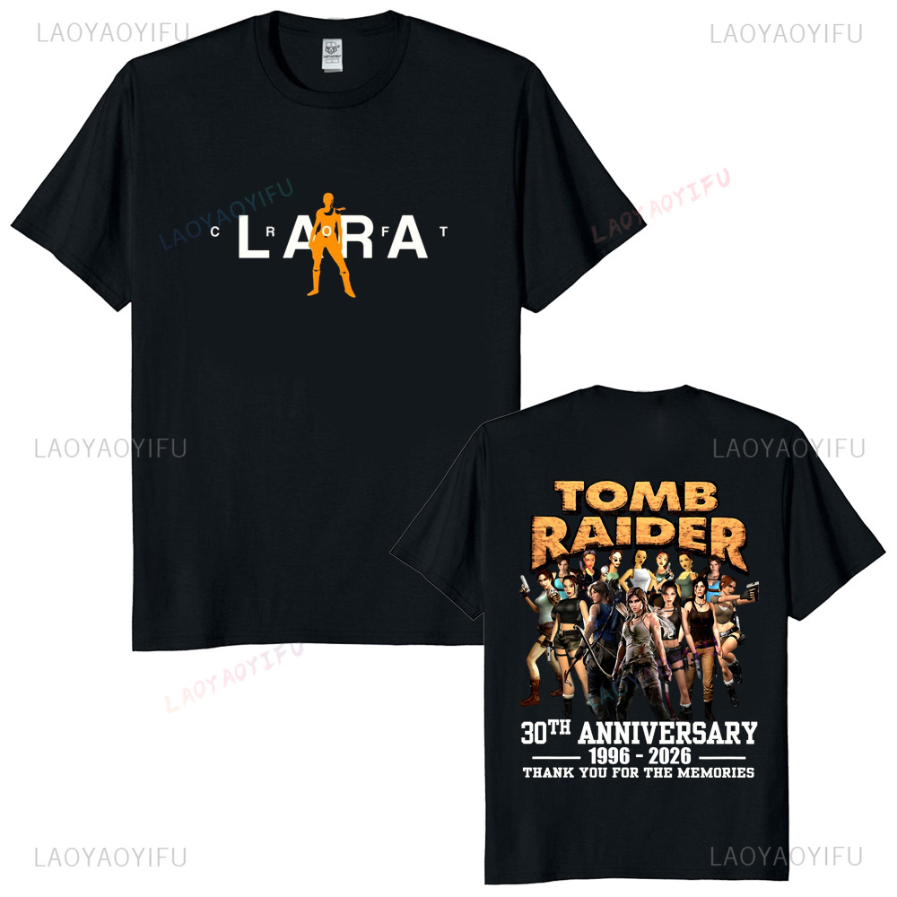 Tomb Raider 30주년 기념 유니섹스 빈티지 티 - Retro Gaming T Shirt 리뷰 및 가격