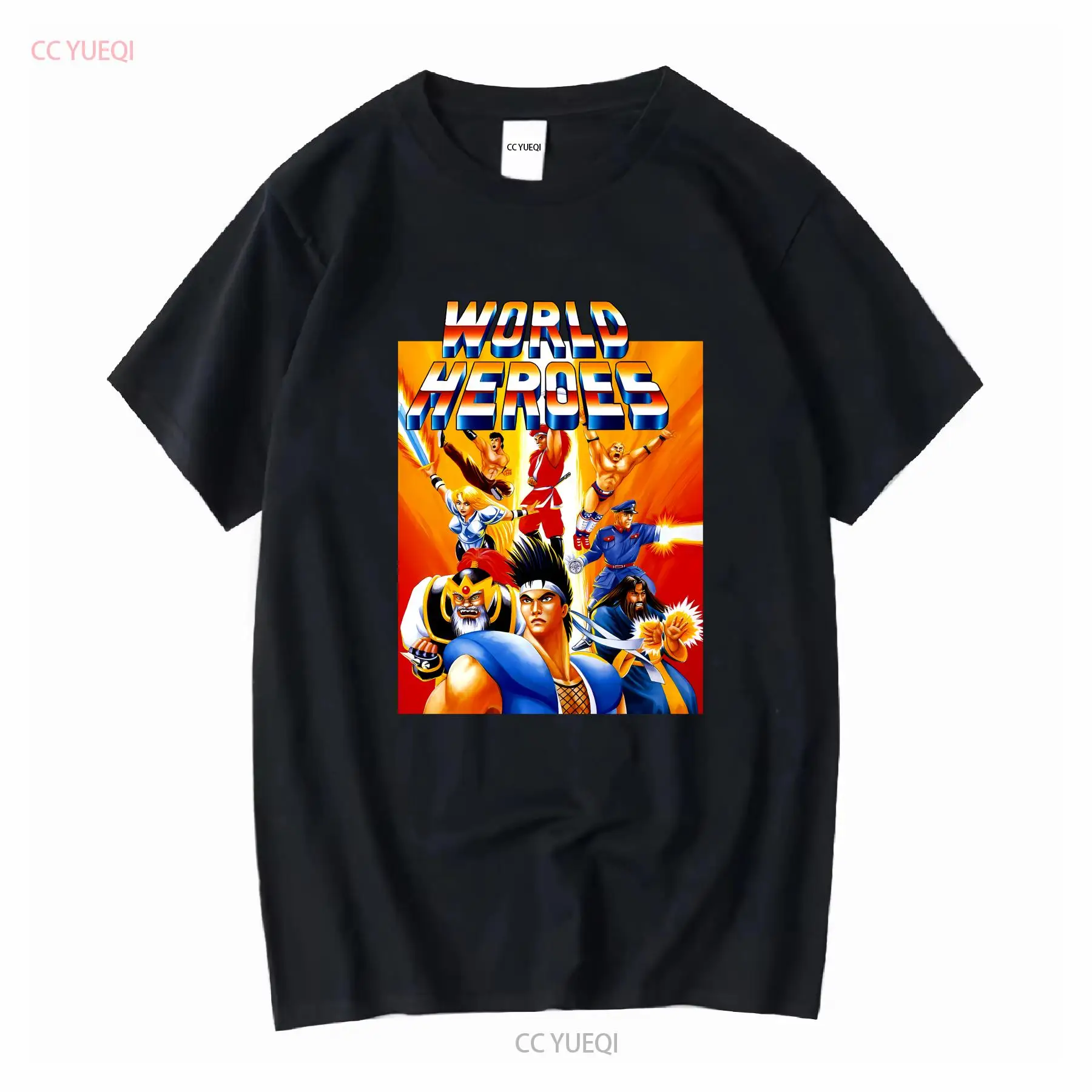World Heroes 클래식 NEO GEO 비디오 게 - Retro Gaming T Shirt 리뷰 및 가격