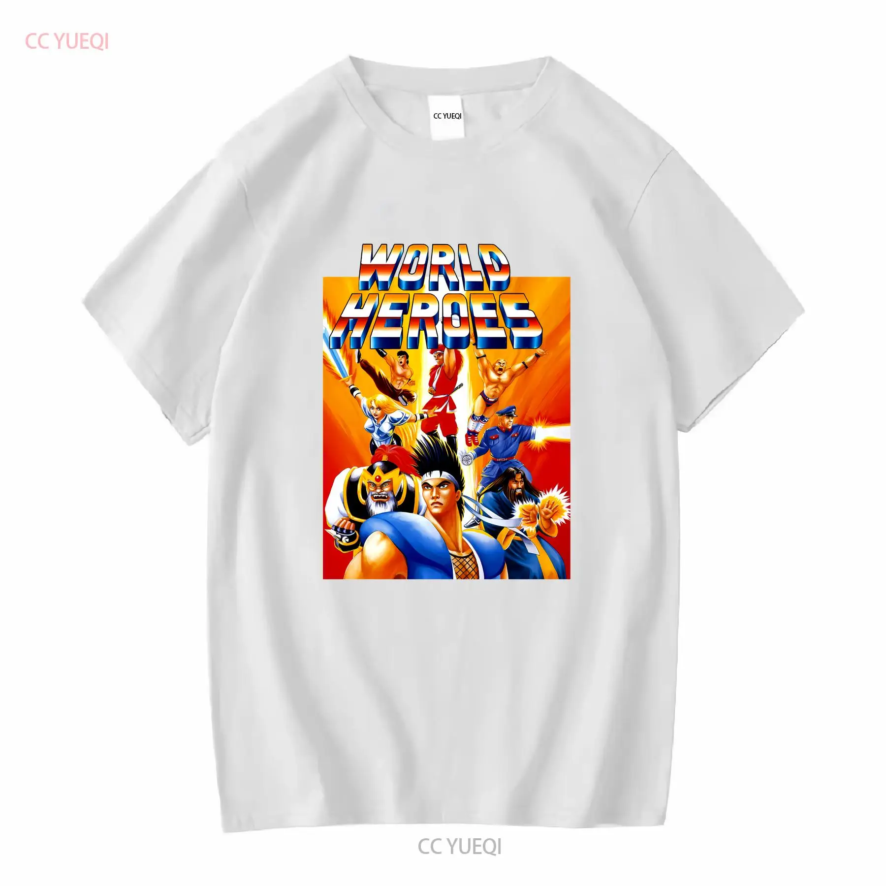 World Heroes 클래식 NEO GEO 비디오 게 - Retro Gaming T Shirt 리뷰 및 가격