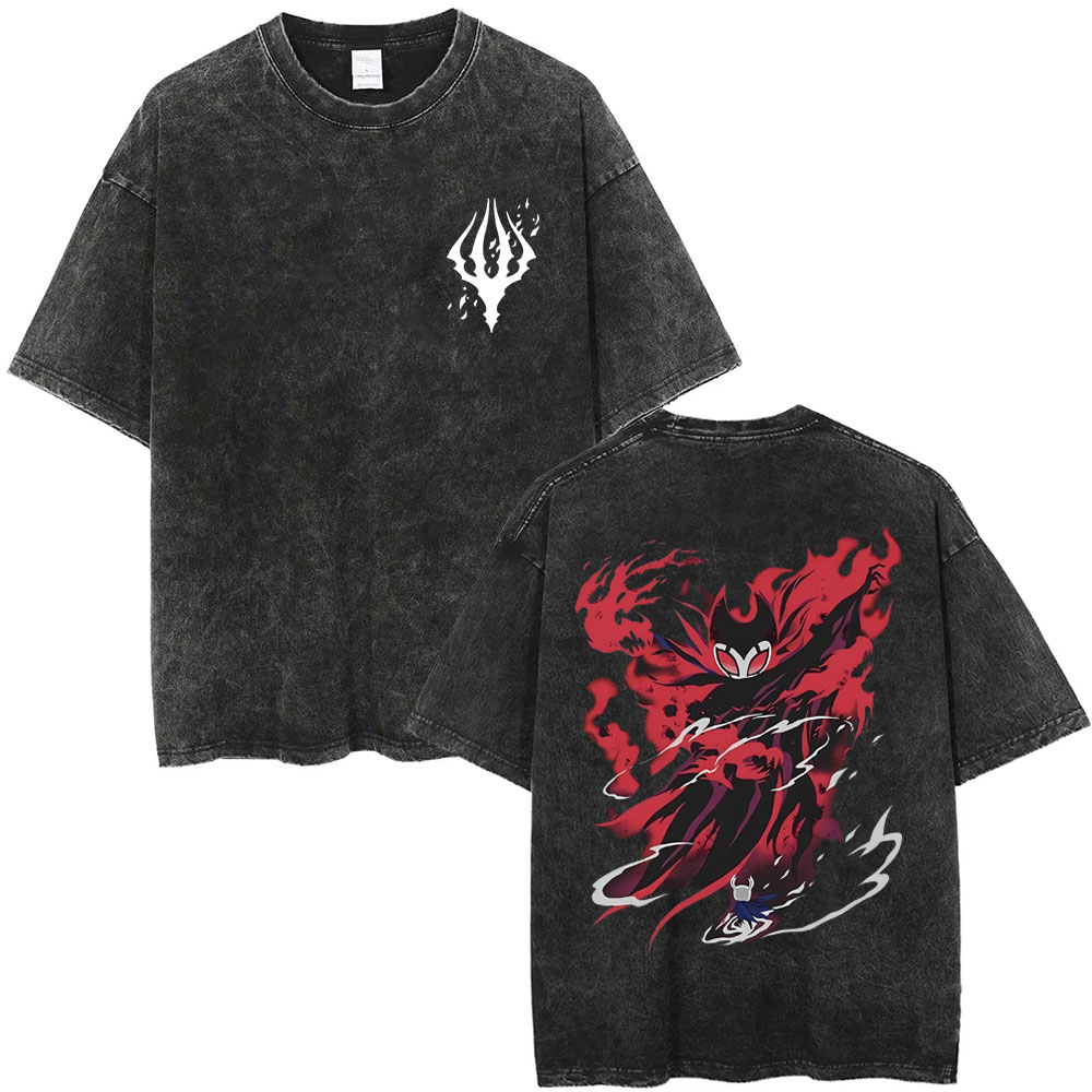 워싱 빈티지 게임 할로우 나이트 양면 프린트 티셔츠 팬 - Retro Gaming T Shirt 리뷰 및 가격