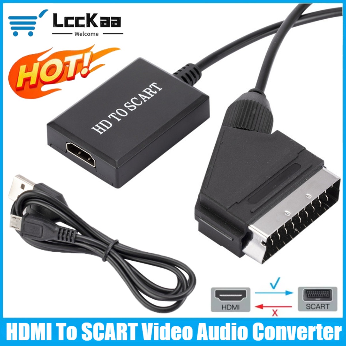 LccKaa 1080P HDMI-SCART 어댑터 비디 - Scart To Hdmi 리뷰 및 가격